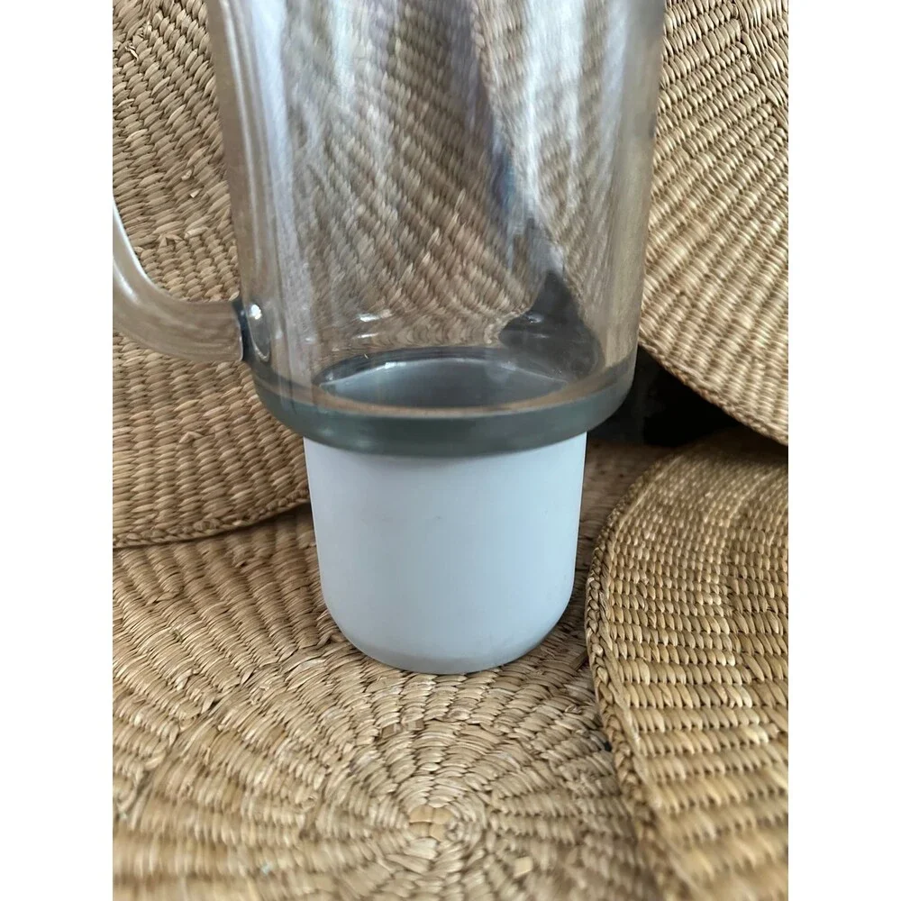 Glass cup with silicone holder